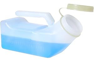 Urinals for Men, Travel Urinal Bottle 32OZ/1L Portable Male Pee Bottles with Glow in Dark Screw Lid for Camping Elderly and I