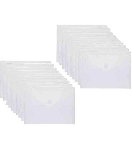 1000 x A6 Plain Self Adhesive Document Enclosed Wallets