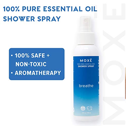 MOXE Shower Mist, Spa Steam Spray, Certified Natural Essential Oils