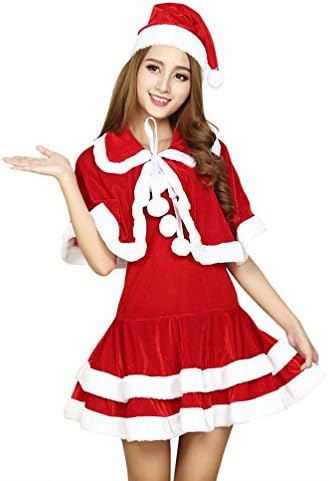 Santa Claus Costume For Women, Mrs Santa Suit Christmas Sexy Fancy Women’s Party Dress Holiday Costumes