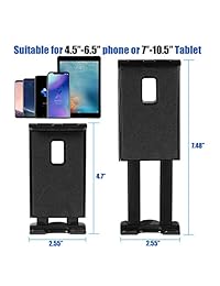 Soporte de teléfono para salpicadero de coche y parabrisas de 7   10,5" para tableta de 4,5   6,5 pulgadas, compatible con iPad Pro 10.5 Air Mini Galaxy Tab S2 E9.6 A8.0  Note9 8 S8 S9 Edge S7, iPhone X 8 7 Plus, LG, Huawei, Google
