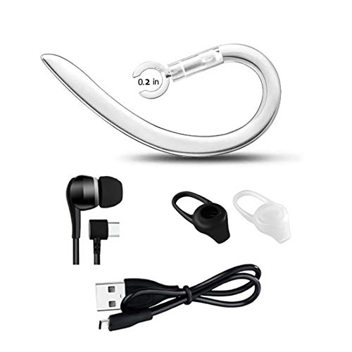 Simus-Replacement Earhooks for Bluetooth Headphones, Universal Earring Hooks for Wireless Earbuds(2 Pairs) (D5 Accessories)
