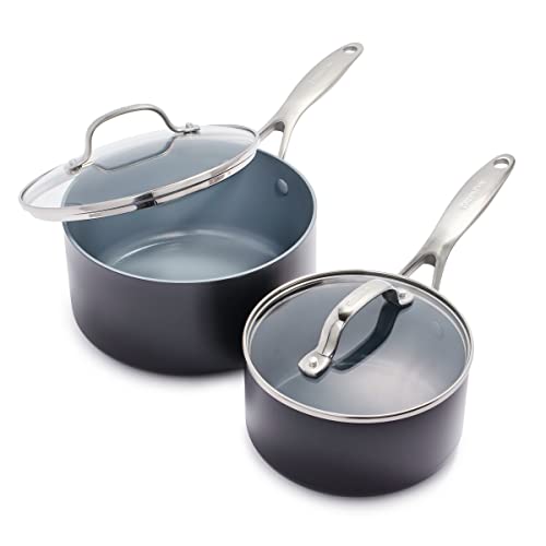 GreenPan Valencia Pro Hard Anodized Healthy Ceramic Nonstick 2QT and