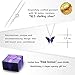BLING BIJOUX Jewelry Blue Crystal Monarch Butterfly Silver 925 Pendant Necklace for woman and girls