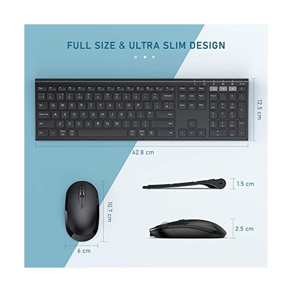 Bluetooth-Keyboard-and-Mouse-Jelly-Comb-Multi-device-Wireless-Keyboard-and-Mouse-Set-Ultra-Slim-Rechargeable-UK-Layout-for-Mac-Microsoft-Windows-Android-Laptop-Computer-PC-Tablet-Black Bluetooth Keyboard and Mouse, Jelly Comb Multi-device Wireless Keyboard and Mouse Set Ultra Slim Rechargeable, UK Layout…