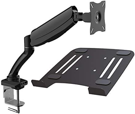 DRALL INSTRUMENTS Laptop Table Mount with Adapter Plate for Notebook Netbook Model: LT12-IP3B, Black