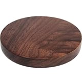 Qi Wireless Charger - Walnut Wood Wireless Charge Pad for Qi-Enabled Devices – Wooden Fast Charging Base for iPhone 8/8 Plus, iPhone X, Samsung Note & Galaxy S8/S8+/S7/S7 Edge/S6 Edge+ & More