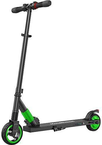 MEGAWHEELS Electric Scooter, 8 Miles Long-Range Battery, Up to 14 MPH, 5.5 Inch Shock Absorbing Rear Tire, Portable and Folding Design, Ultra-Lightweight Kick Scooter for Adults and Kids