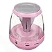 XINLIFAN Bluetooth Speaker Wireless Rechargeable Mini Portable LED for Smartphone Tablet Very Good (Color : Pink)