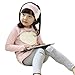 PanDaDa Girls Top Heart Printed T-Shirts with Headband Leggings Pants Outfits
