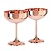 Oggi Copper Set of 2 Plated Coupe Cocktail Goblets (16 oz), 7438.12