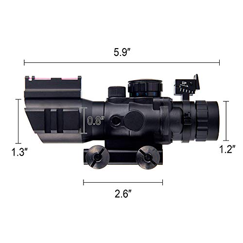 Rifle Scope for 4X Hunting Tactical Optics Shoot Gun Sights and Low Light Situation Night Vision