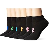 Under Armour Women's Essential No-Show Liner Socks (6 Pairs)