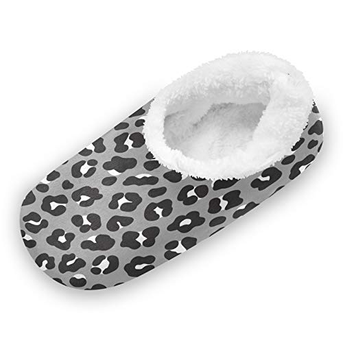 414xieeNj L PUXUQU Zapatillas de casa para mujer, color gris, estampado de leopardo, para casa, dormitorio, pantuflas para mujeres… PUXUQU Zapatillas de casa para mujer, color gris, estampado de leopardo, para casa, dormitorio, pantuflas para mujeres… - Imagen 3