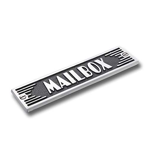 The Metal Foundry Mailbox Metal Door Sign. Art Deco Style Home Décor Accessories Door Or Wall Aluminium Plaque. Handmade In England.