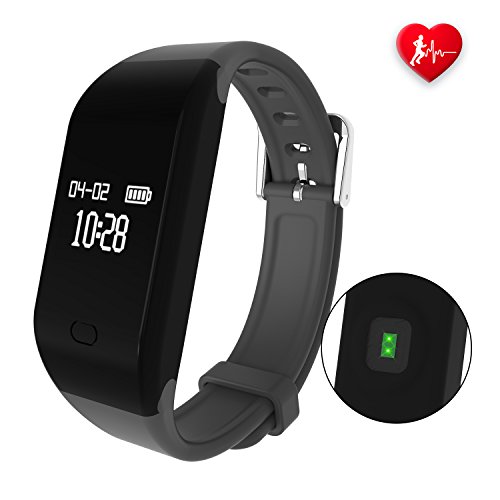 Fitpolo Fitness Tracker HR,Activity Tracker with Heart Rate Monitor, IP67 Waterproof Smart Bracelet, Fitness Watch with Calorie Counter,Sleep Monitor,Pedometer Watch for Kids Women and Men