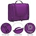 bago Travel Toiletry Bag for Women and Men - Large Waterproof Hanging Toiletry Bag for Bathroom and Travel Bag for Toiletries Organizer (Purple)