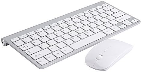 OfficeLead Wireless Keyboard and Mouse Cambo Full-size Whisper-quiet Wireless Keyboard and Mouse for Desktop and Mac in Ergonomic Design