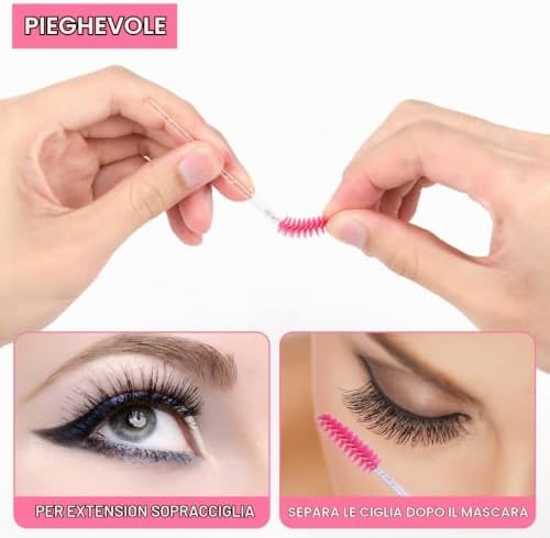 Patch Occhi Extension, 50 Paia Occhi da Ciglia Finte Eye Gel Patches Eye Pads con 10 Scovolino Ciglia, Patch Occhi Trucco Patch Ciglia per Extension Ciglia e Pro Salon Eye Mask Beauty Tool