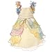 Richie House Girls' Dress with Pastel Ruffles and Pearls Size 3-12Y RH0920