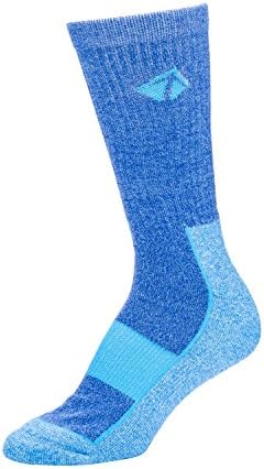 LIFT 23 Atacama Moisture Wicking Performance Socks, Comfort Compression Fit (Medium, You're My Boy Blue)