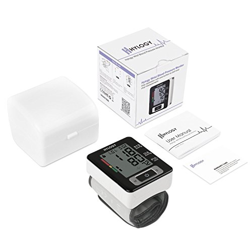 Wrist Blood Pressure Monitor, Hylogy BP Monitor Automatic Blood Pressure Monitor with Adjustable Blood Pressure Cuff 5.3-8.5 Inch, Portable Case, Two User Modes, IHB Indicator and 2*90 Memories