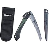 Hooyman MegaBite Hunterâ€™s Combo Bone Saw and Handsaw with Nylon Sheath for Cutting Trimming Hunting and Camping