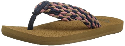 Roxy Girls' RG Porto Sandal Flip-Flop, Navy, 4 M US