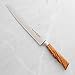 Messermeister Oliva Elite 9” Scalloped Bread Knife - Fine German Steel Alloy Blade & Natural Mediterranean Olive Wood Handle - Rust Resistant & Easy to Maintain