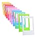 Sunmns 10 Pieces Colorful Mini Photo Picture Frames Compatible with Fujifilm Instax Mini Cameras, Link Smartphone Printer Films