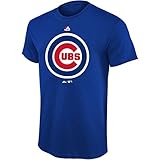 MLB Youth 8-20 Team Color Performance Primary Logo T-Shirt (Medium 10/12, Chicago Cubs)