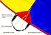 VOMLine Play Parachute 12 Foot for Kids with Extra Strong Smudge Resistant-Handles, Proper Selection of Matching Colors On The Basis of Experimental Color Testing, with High-Grade Stitching
