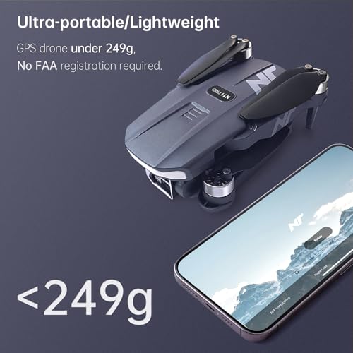 4K GPS Drone with Camera for Adults, 90 Min 3 Battery Long Flight Time | Auto Return, Follow Me, Long Control Range, Brushless Motor, 5G FPV RC Quadcopter for Beginners
