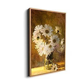 Canvas Wall Art for Living Room, Bedroom Vintage Flower Framed Canvas Prints for Home Decoration Ready to Hang - 16"x24" inches