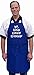 Mr. Good Lookin' Is Cookin' Funny Aprons For Men, Royal Blue Humorous Mens Apron, Grilling Apron For Guys