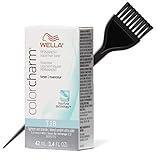 Wella COLOR CHARM Permanent LIQUID HAIR TONER (w/Sleek Tint Brush) Haircolor Liquifuse, 1:2 Mix Ratio Hair Color DYE (T18 Lightest Ash Blonde.)