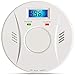 Combination Smoke and Carbon Monoxide Detector Alarm Battery Operated Digital Display for Travel Home Bedroom and Kitchen