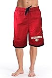LIFEGUARD Officially Licensed Red Men's Board Shorts Swim Trunks (X-Large, Performance Red)