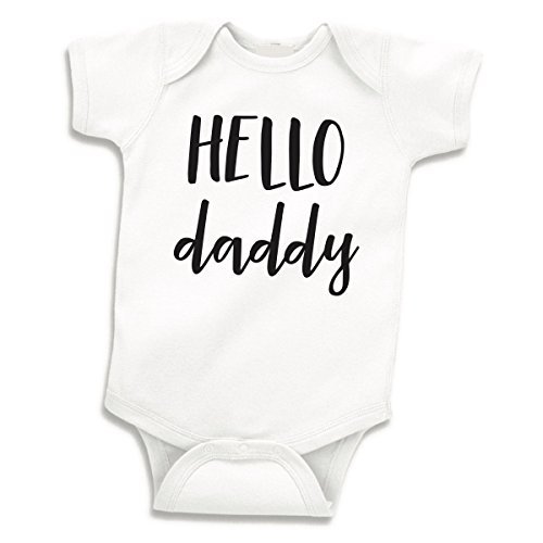 Hello Daddy Surprise Pregnancy Announcement to Husband, Newborn Bodysuit (0-3 Months)