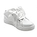 COOL LACE Satin Ribbon Shoelaces Flat Shoe Laces for Sneakers 1 Pair Pack 32mm Wide 3 Different Lengths (White, 55.1