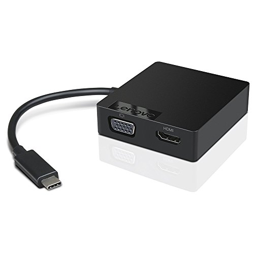 Lenovo USB-C Travel Hub, Black, 1, Model: 4X90M60789