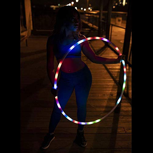 image for Peyan LED Sport Hoola Hoops for Kids Adults - 24 Color Strobing Changi