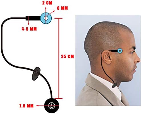 Wireless Temple Head LED Light Cosplay RK800 Become Human Prop Halloween