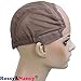 Rossy&Nancy Best Gluess Silk Swiss Lace Net Ear to Ear Stretch Wig caps with Adjustable Straps for Making Wigs