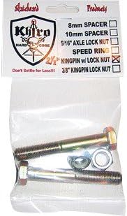 Khiro Kingpin Set (3/8) w/ Locknuts - 3"