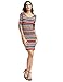 MakeMeChic Women's Casual Mini Vintage Print Sheath Party Dress Red S
