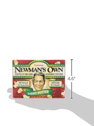 NEWMAN’S OWN LIGHT BUTTER POPCORN, 3.5 OZ, 3 CT