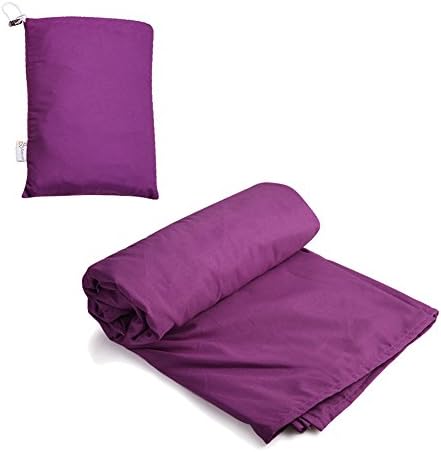 SYNCYOO Travel Camping Sheet Sleeping Bag Liner Compact Sleep Bag And Sack.（Purple）