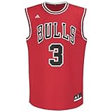 NBA Chicago Bulls Dwayne Wade #3 Men's Road Replica Jersey, X-Large, Red