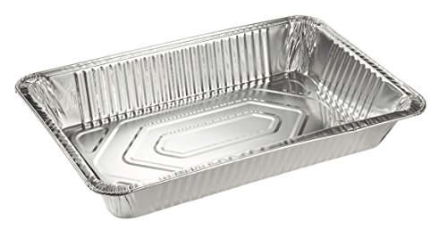 Aluminum Foil Pans - 15-Piece Full-Size Deep Disposable 20.5 x 3.3 x 13